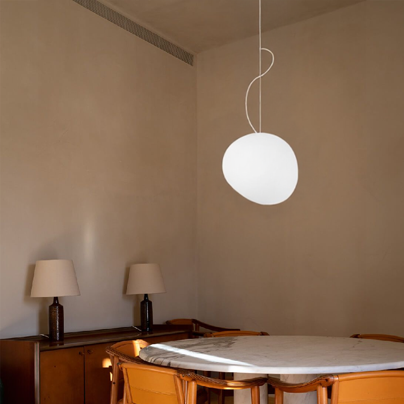 Lampada a Sospensione Nordic White Pebble