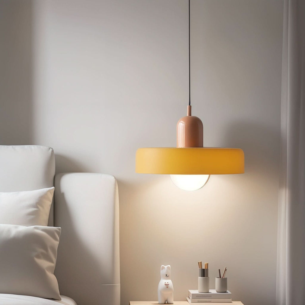 Glarefusion Moderno Lampadario in Vetro LED Stile Bauhaus