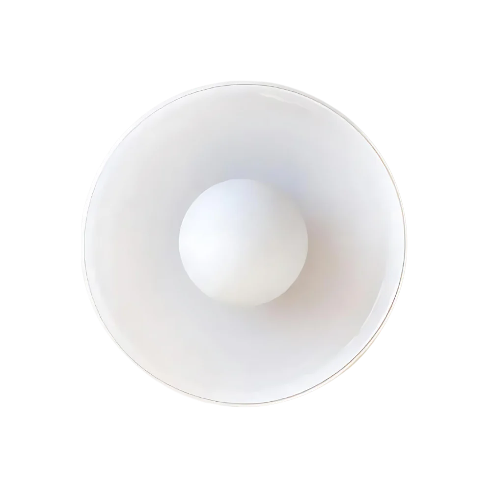 Luce a Disco in Vetro Nordico per Parete e Soffitto LED 1-luce