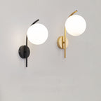 Applique da Parete Lampada a Globo di Vetro Nordic Arc 1 Luce