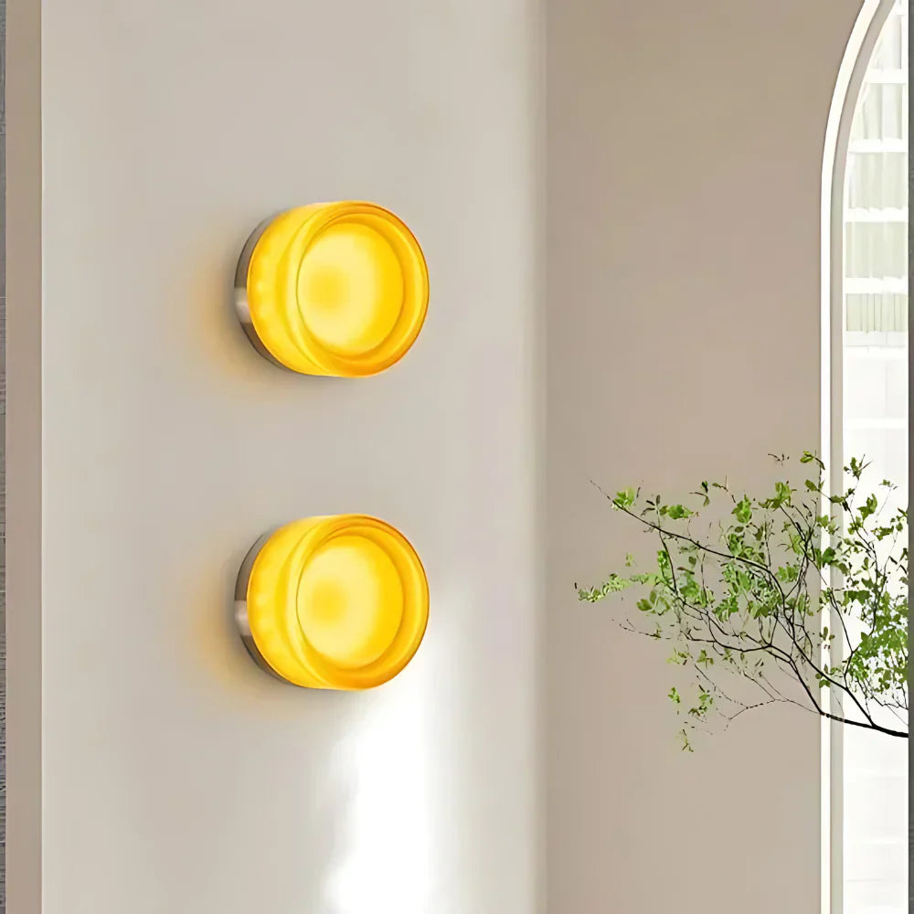 Applique a parete LED 1 luce in acrilico Nordic Dimple