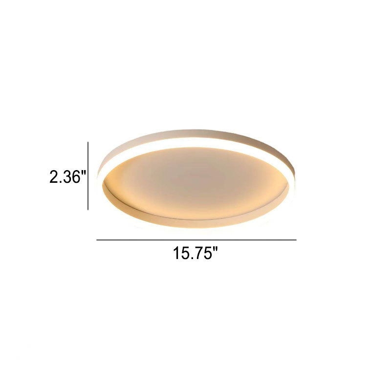 Lampada da soffitto a LED circolare minimalista nordica in ferro e acrilico