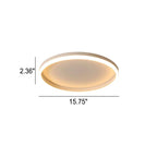 Lampada da soffitto a LED circolare minimalista nordica in ferro e acrilico