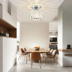 GlareFusion Moderno Lampadario a Soffitto in Vetro Cristallo LED Nordico