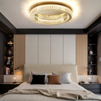 Moderna Creativa Lampada da Soffitto Rotonda in Cristallo
