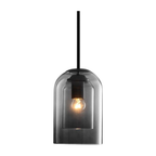 LuxeBeam Light - Lampada a sospensione moderna in vetro doppio