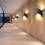 SpiralGlow Light - Lampada a parete LED a spirale in metallo impermeabile nordico