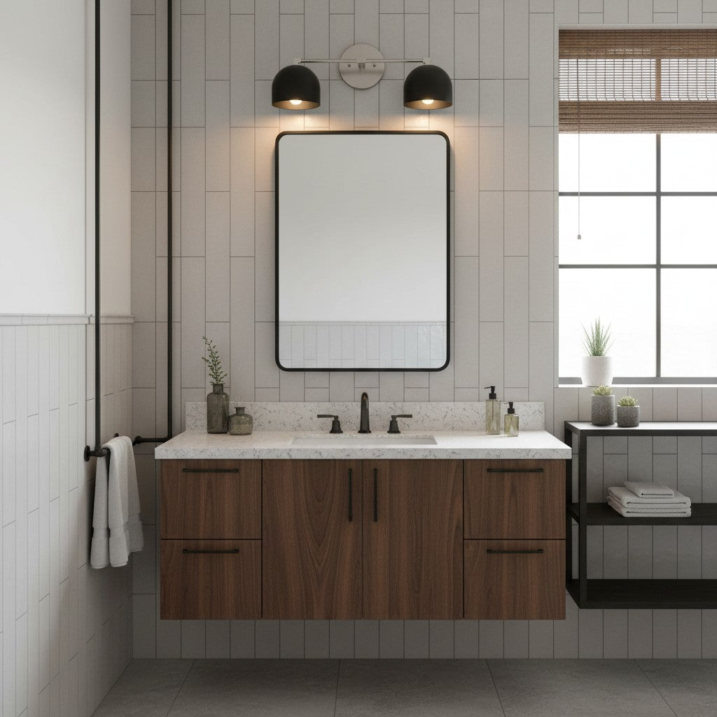 Applique da Parete in Ottone Chroma Dome per Bagno Moderno