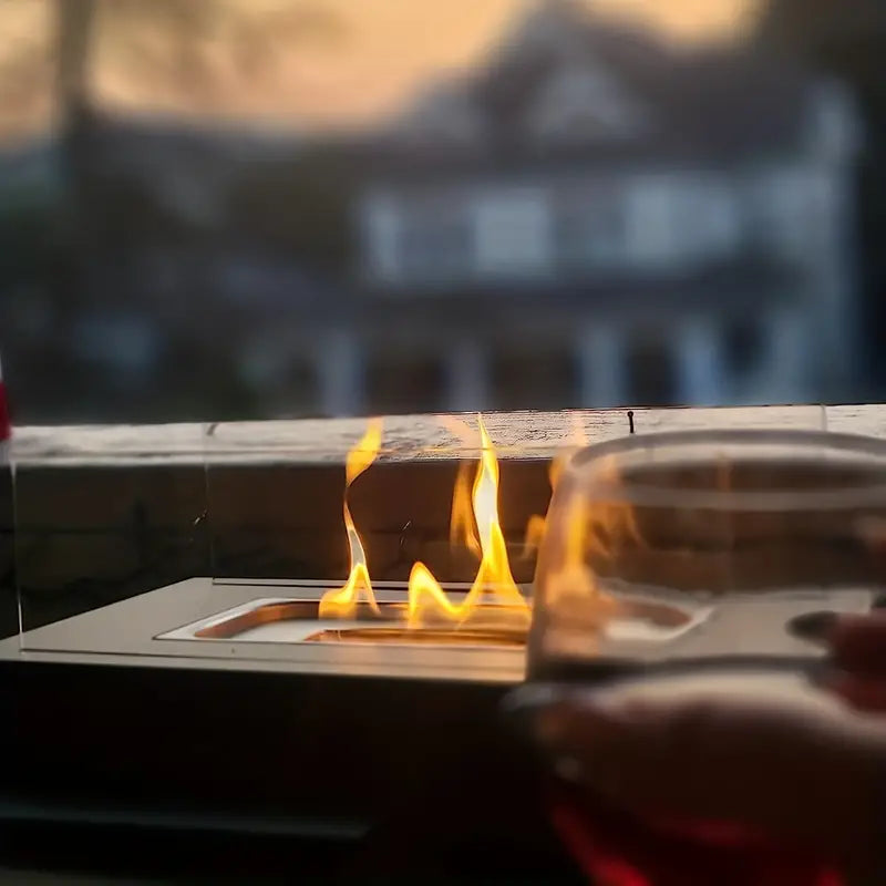 FireLuxe – Piattaforma per camino moderna con design elegante per la casa