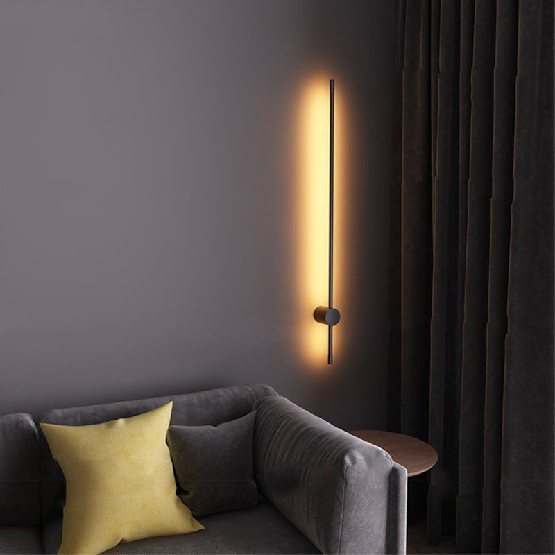 Ray Minimalista LED Applique da Interni Nero