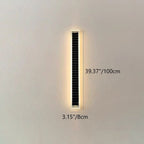 Lampada da Parete LED Solare Rettangolare Impermeabile in Alluminio e Acrilico Minimalista Moderna per Esterni