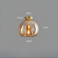 LustroCeil Light - Lampada da soffitto in vetro minimalista