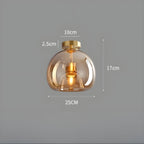 LustroCeil Light - Lampada da soffitto in vetro minimalista