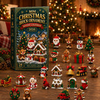 ⏳ Ultimo giorno per risparmiare il 49% – 🎄 Calendario dell'Avvento Mini Decorazioni di Natale da 24 Giorni | 24 design festivi unici e costruibili con anelli per appendere—perfetti per decorare alberi di Natale, ghirlande e allestimenti festivi 🧱