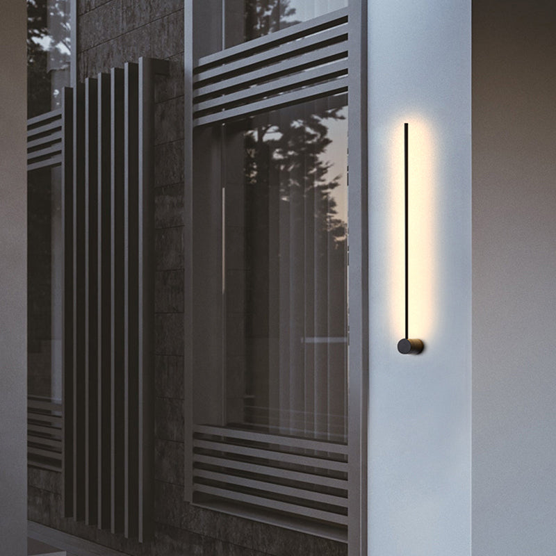 Ray Minimalista LED Applique da Interni Nero