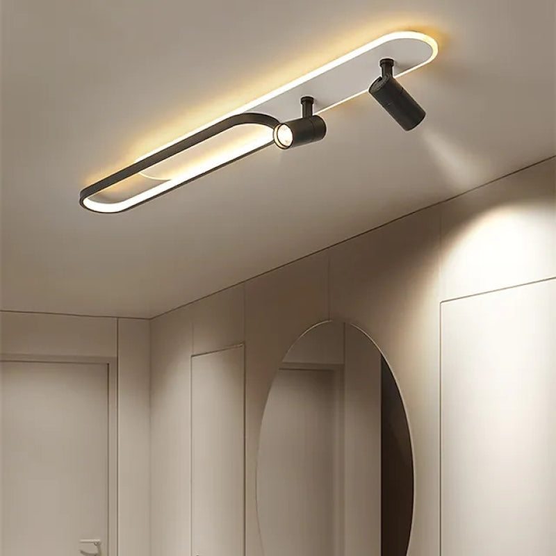 Aim Moderno Faretto da Soffitto, Nero/Oro
