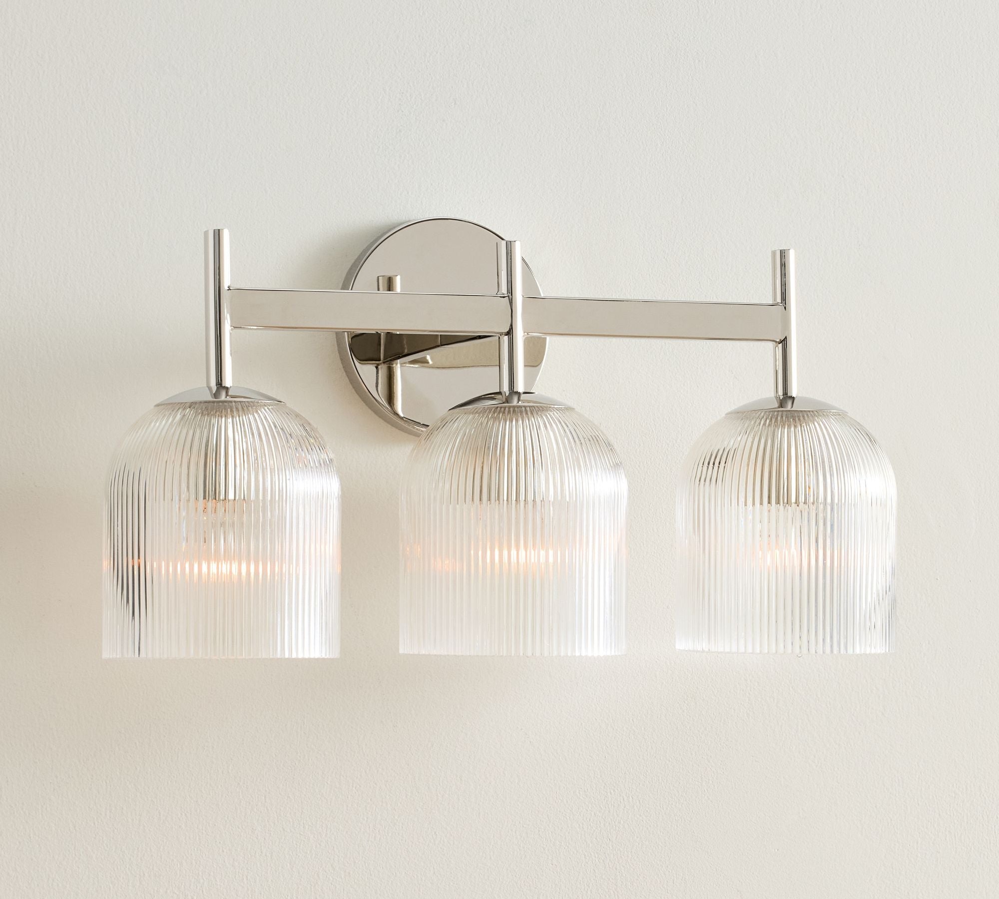 Luce da Parete in Vetro e Metallo Haze