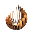 LumoLotus – Porta candela in legno ispirato al boho