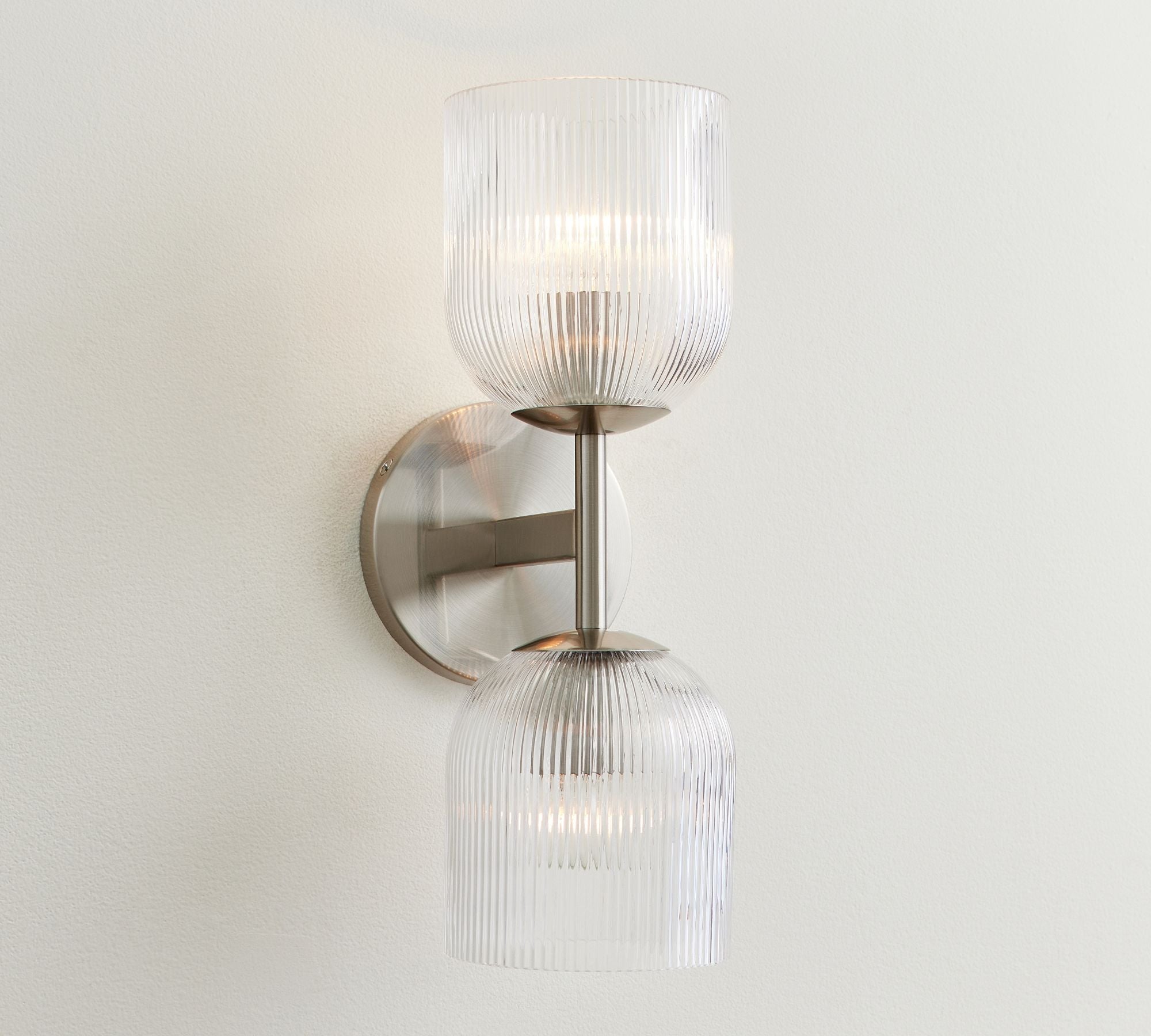 Luce da Parete in Vetro e Metallo Haze
