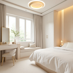 Lampada da soffitto moderna rotonda in metallo e acrilico