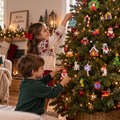 Calendario dell'Avvento con mattoncini decorativi di Natale