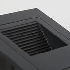 Ray Modern Metal Square Outdoor Deck/Step Light, Black