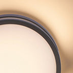 Lampada da Parete Rotonda Moderna in Metallo/ Impermeabile per Esterni, Nera