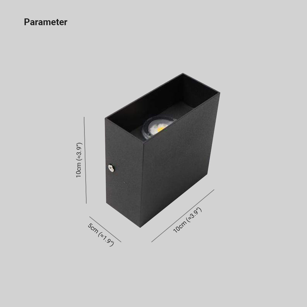 Lampada da Parete Esterna Quadrata Moderna Regolabile LED Nexu