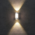 Lampada da Parete Esterno Marve Nordic Up Down, Bianco/Nero