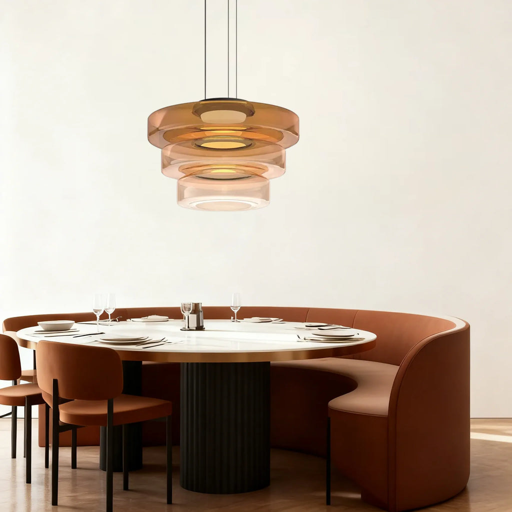 Lampada a Sospensione in Vetro Stile Bauhaus