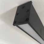 Lampada da soffitto/parete nera lineare Solin