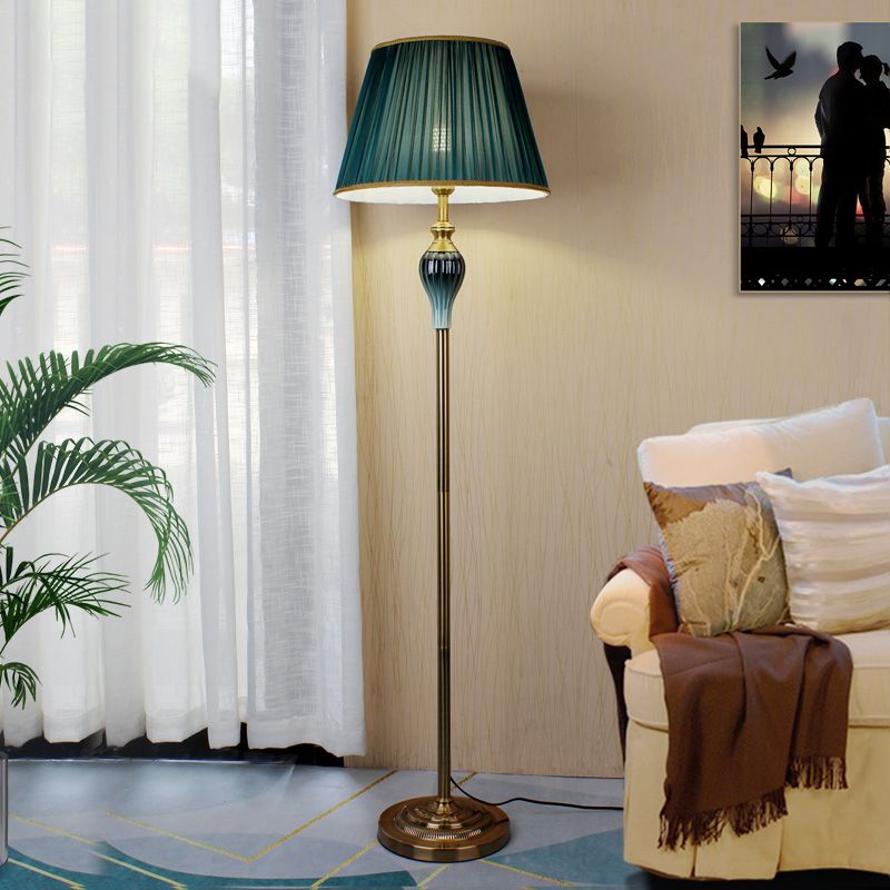 Lampade da Terra Tiffany Moderni LED Metallo Tessuto Soggiorno/Camera da Letto