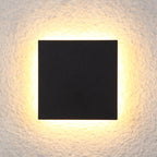 Klyne Minimalist Lampada da Parete Esterno Rotonda/Quadrata LED, Nera/Bianca