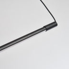 Zynar Minimalist Linear Pendant Light, Nero