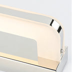 Lampada da parete Arisha Nordic Linear Metal Mirror, Cromata/Nera
