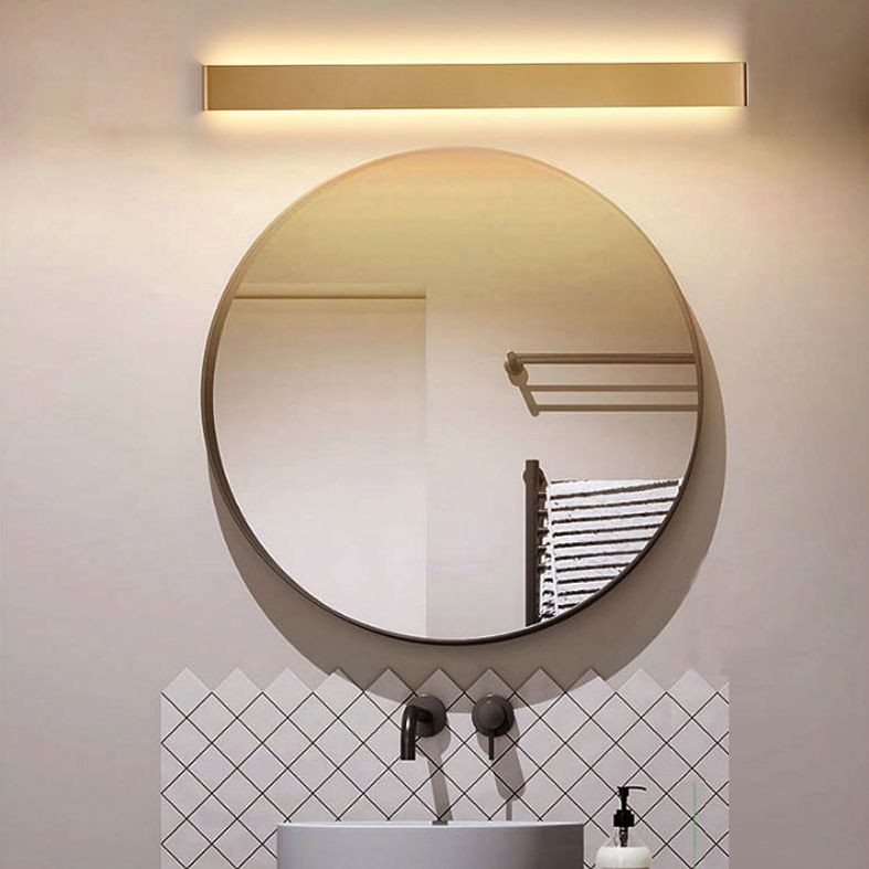 Applique Minimalista Arisha Nero/Bianco/Oro Rettangolare Bagno