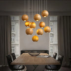 Frendorf | Lampada a sospensione in legno a forma di sfera | Design moderno e naturale