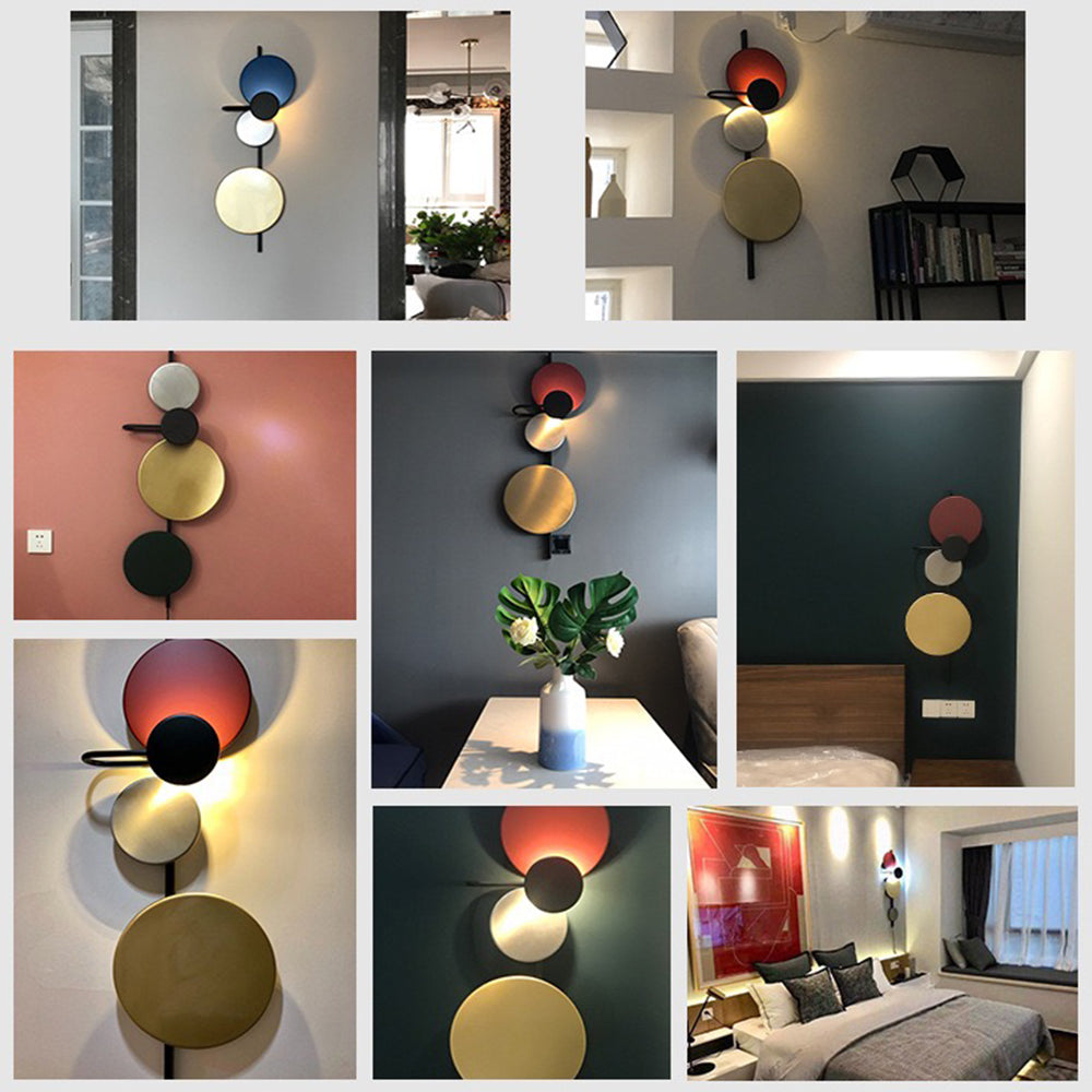 Arisha Moderna LED Applique S/L Rosa/Rosso/Verde/Blu Metallo Studio