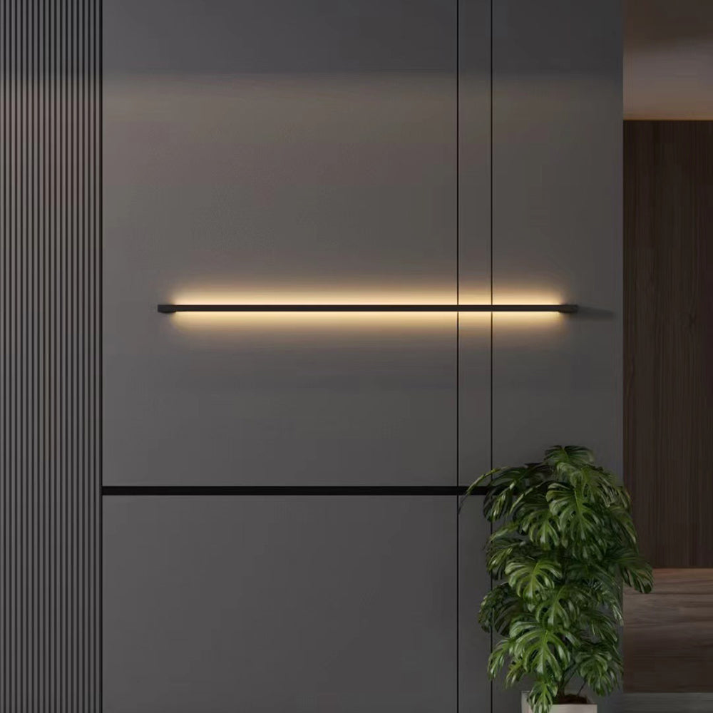 Lampada da Parete LED Nera Slim Moderna Liora