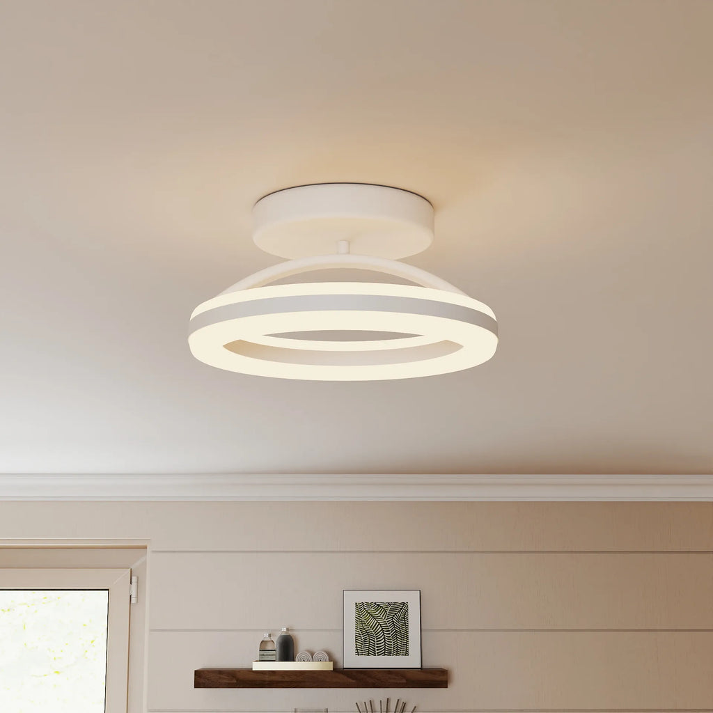 Lampada da soffitto rotonda in ferro moderno chic