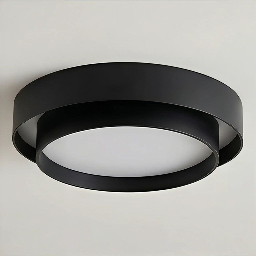 Moderna Luce da Soffitto Rotonda Doppia