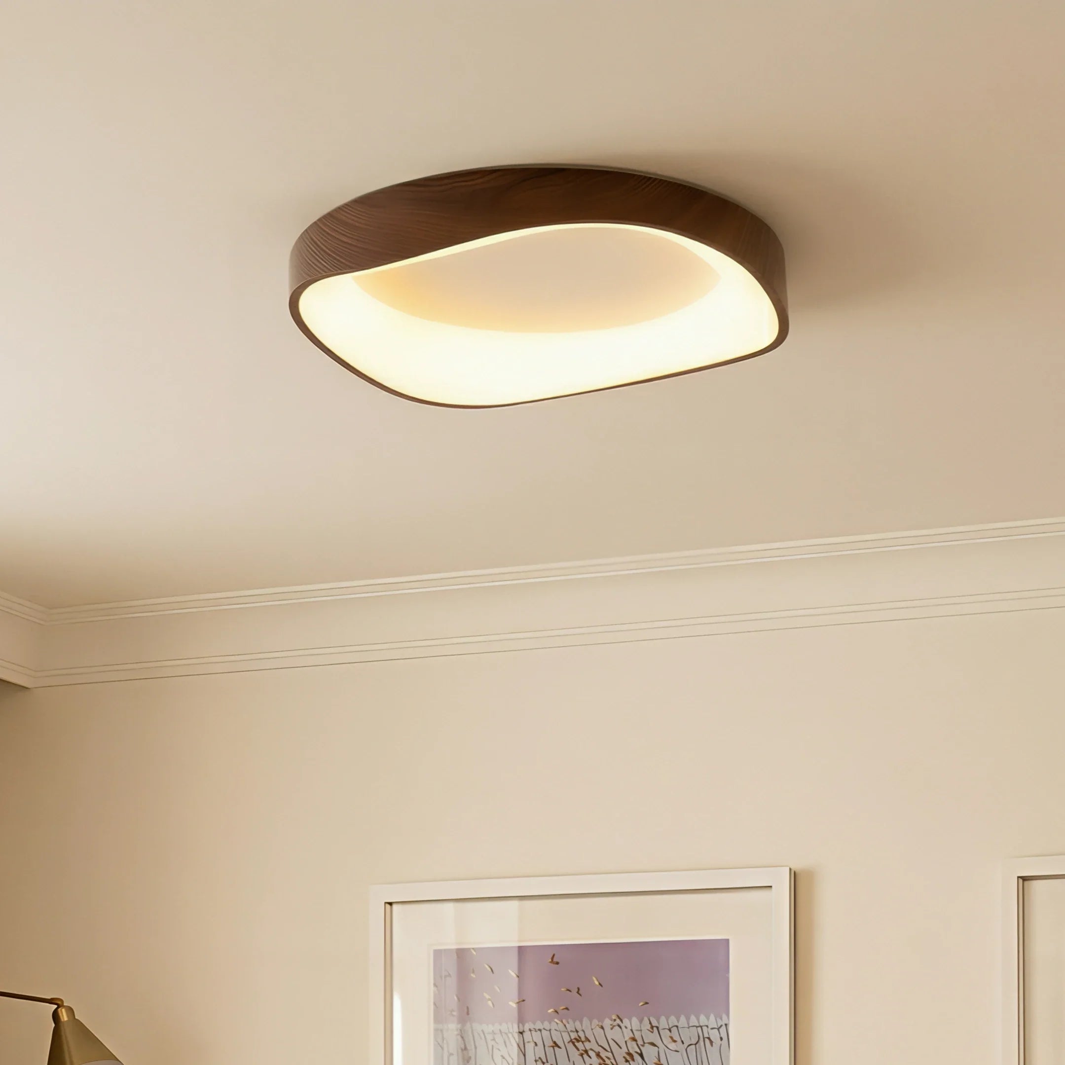 Lampada da soffitto in legno nordico