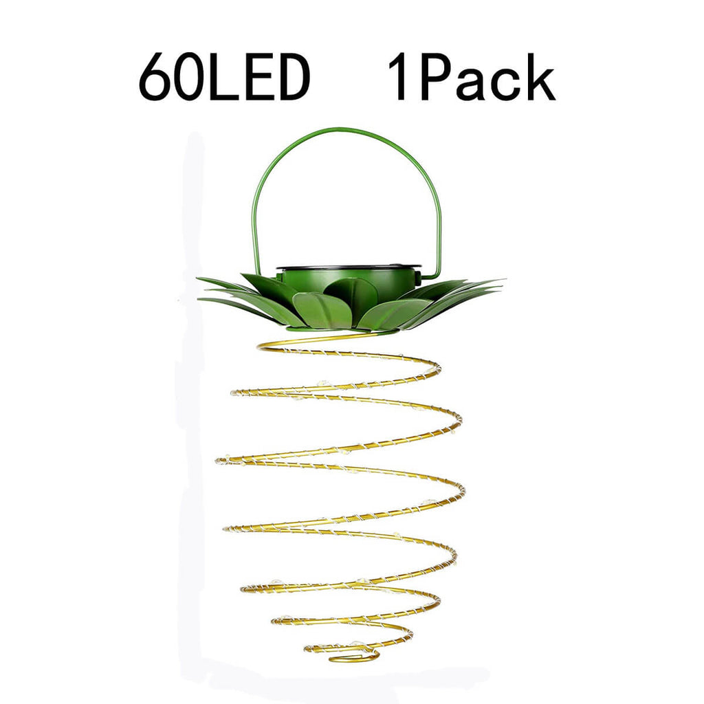 Lanterna in Ferro a Forma di Ananas Solare LED con Filo di Rame per Esterni, Impermeabile, Luci Decorative da Giardino Appese