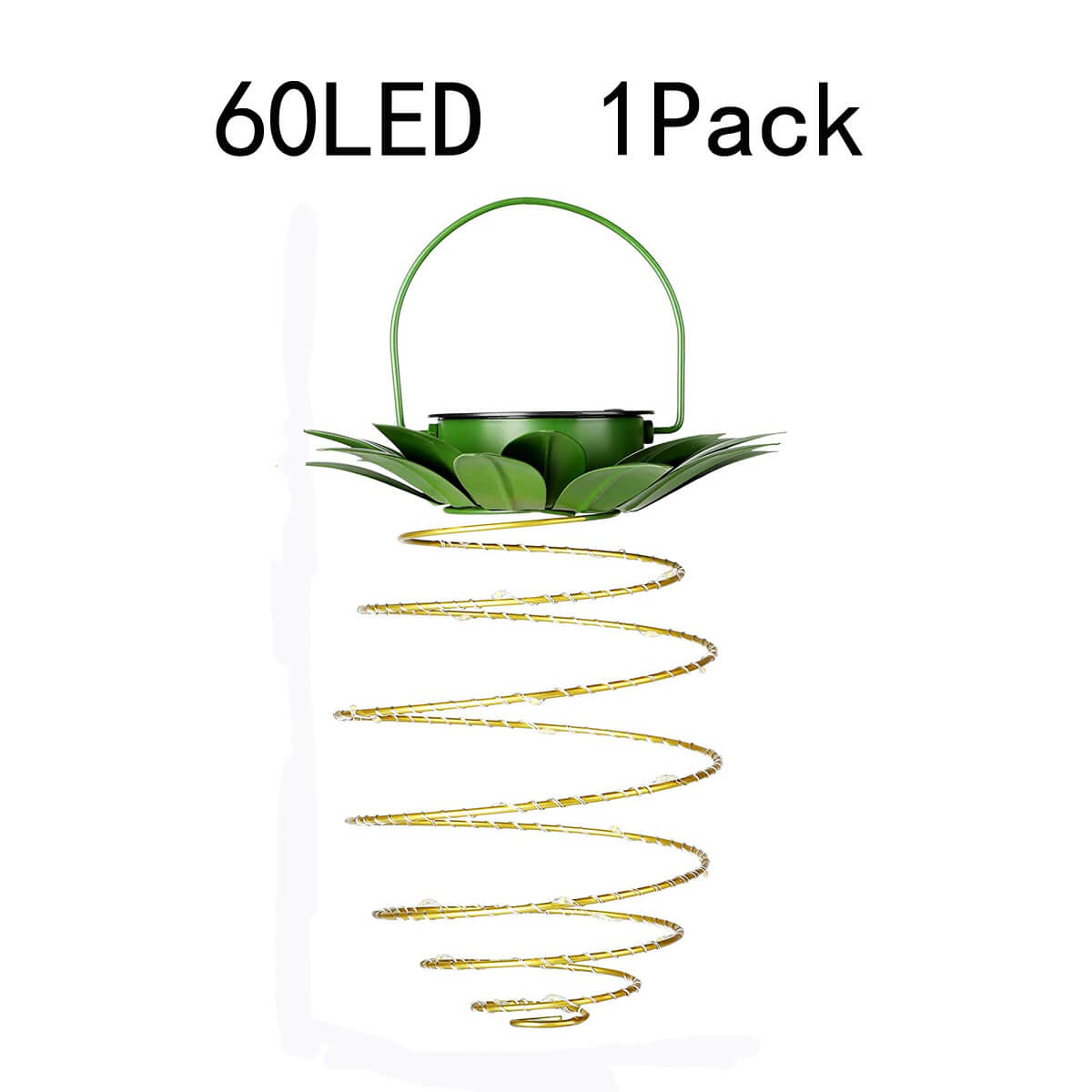 Lanterna in Ferro a Forma di Ananas Solare LED con Filo di Rame per Esterni, Impermeabile, Luci Decorative da Giardino Appese