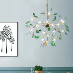 Lampadario in Vetro Multicolore con Design a Rami