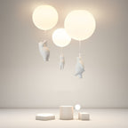 Lampada da soffitto / sospensione a forma di orso con palloncino