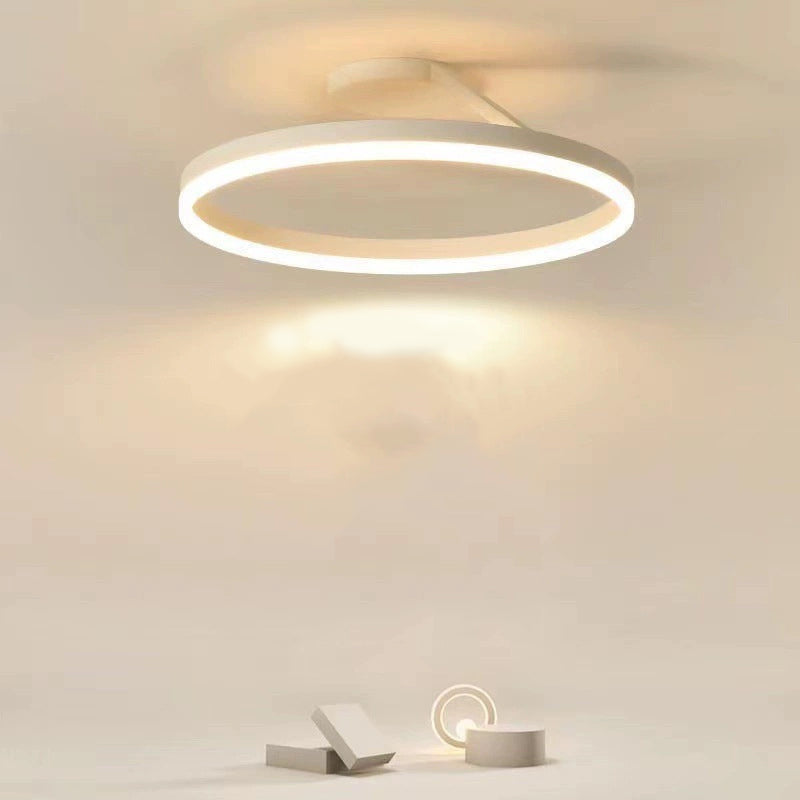 Solen Moderno Lampadario a Soffitto Circolare, Nero e Bianco