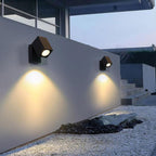 Faretto quadrato moderno da esterno impermeabile con angolo regolabile Lampada da parete LED da giardino