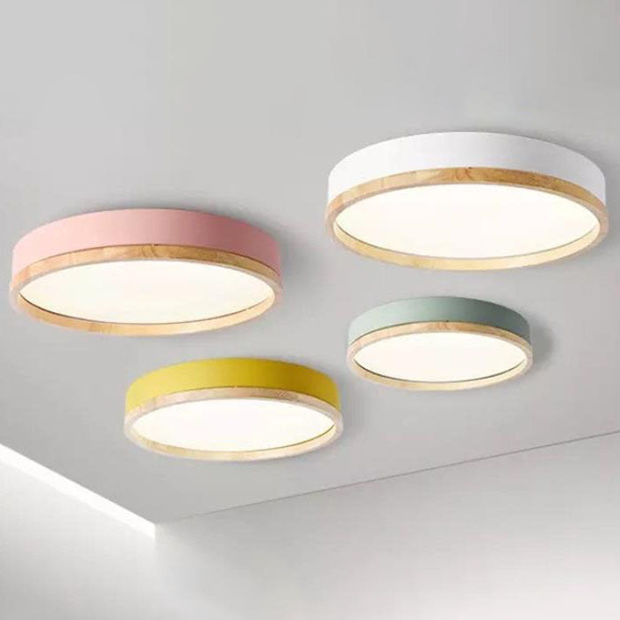 Semplice Lampada da Soffitto LED Acrilico Rotonda