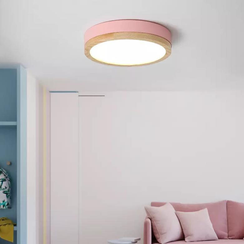 Semplice Lampada da Soffitto LED Acrilico Rotonda